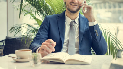 Businessman Working Thinking Business Concept